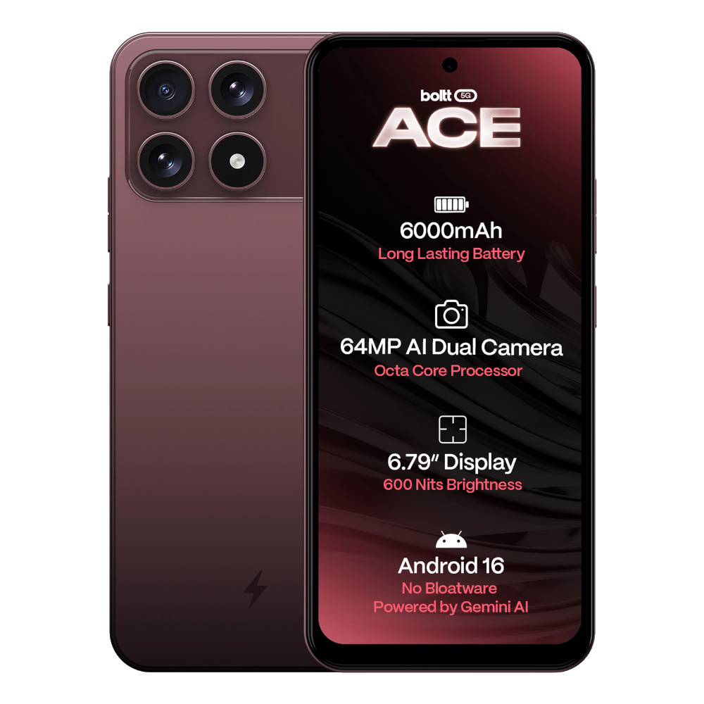 BOLTT ACE 5G in Burgundy Bliss, front and back